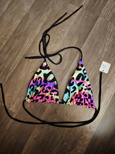 Rainbow Cheetah Bikini Top - FINAL SALE