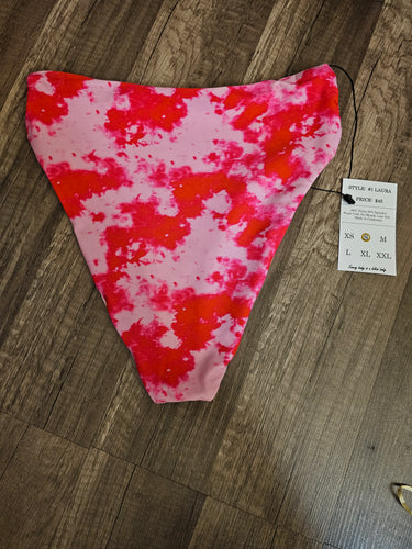 Tie Dye High Waist Rainbow Bikini Bottom - FINAL SALE