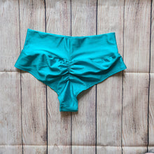 Extra Small Dreamy Ocean Blue High Waist Shorts - FINAL SALE