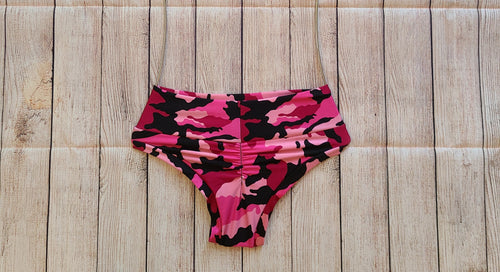 XL Pink Camo High Waist Teeny Weeny - Final Sale