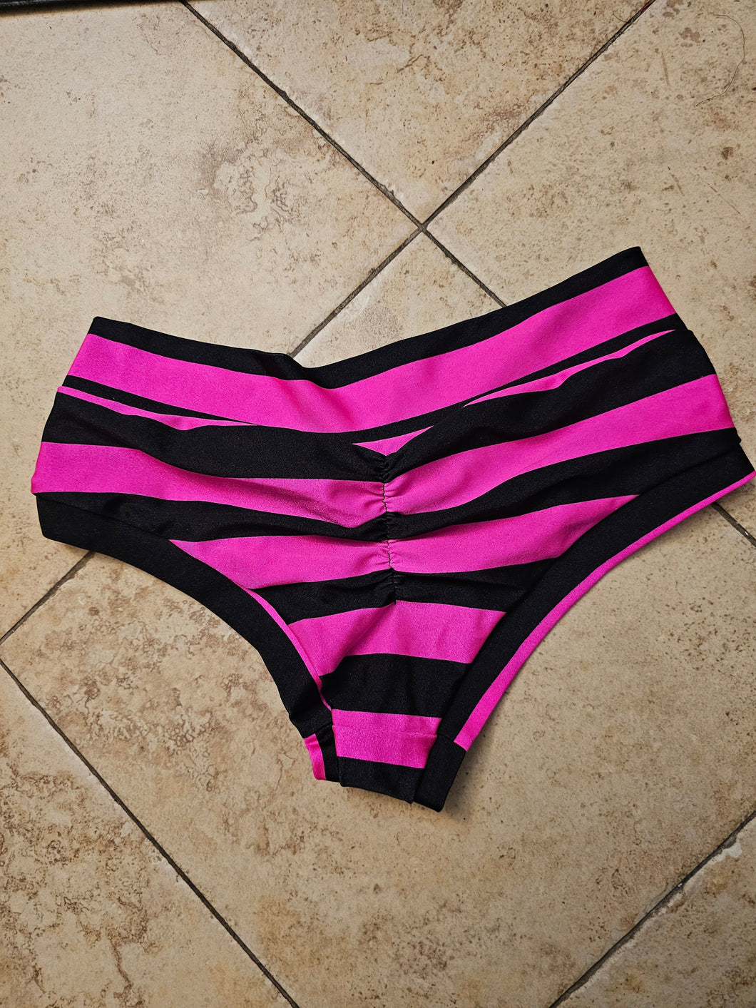 pink and black pole dance shorts