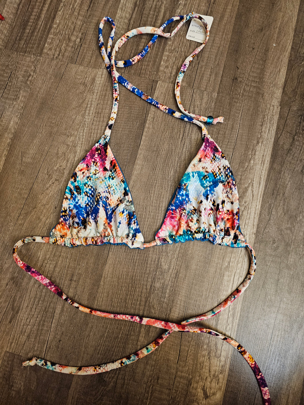 Rainbow Snake Bikini Top - FINAL SALE