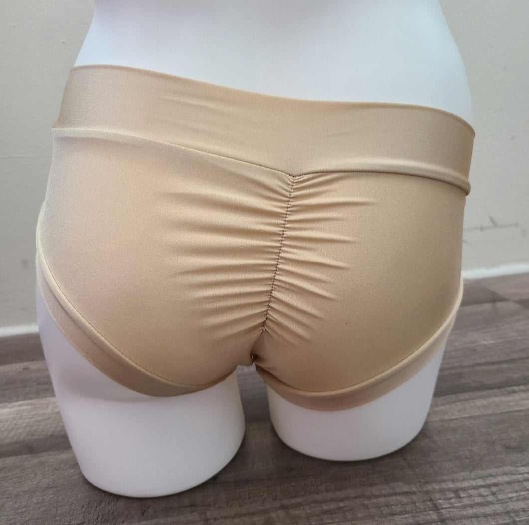 scrunch butt nude pole dance shorts