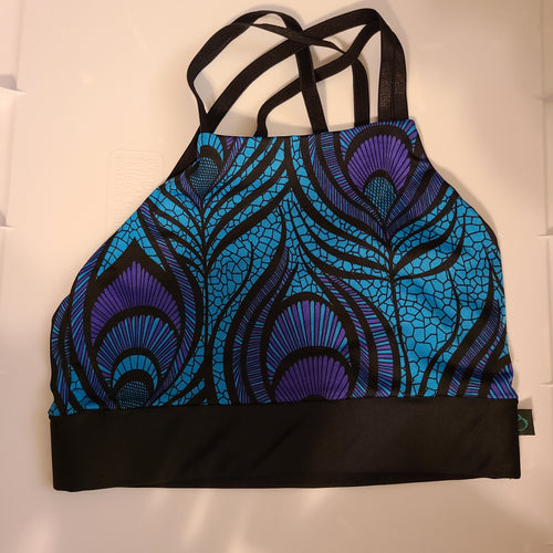 XS PEACOCK SPORTS BRA